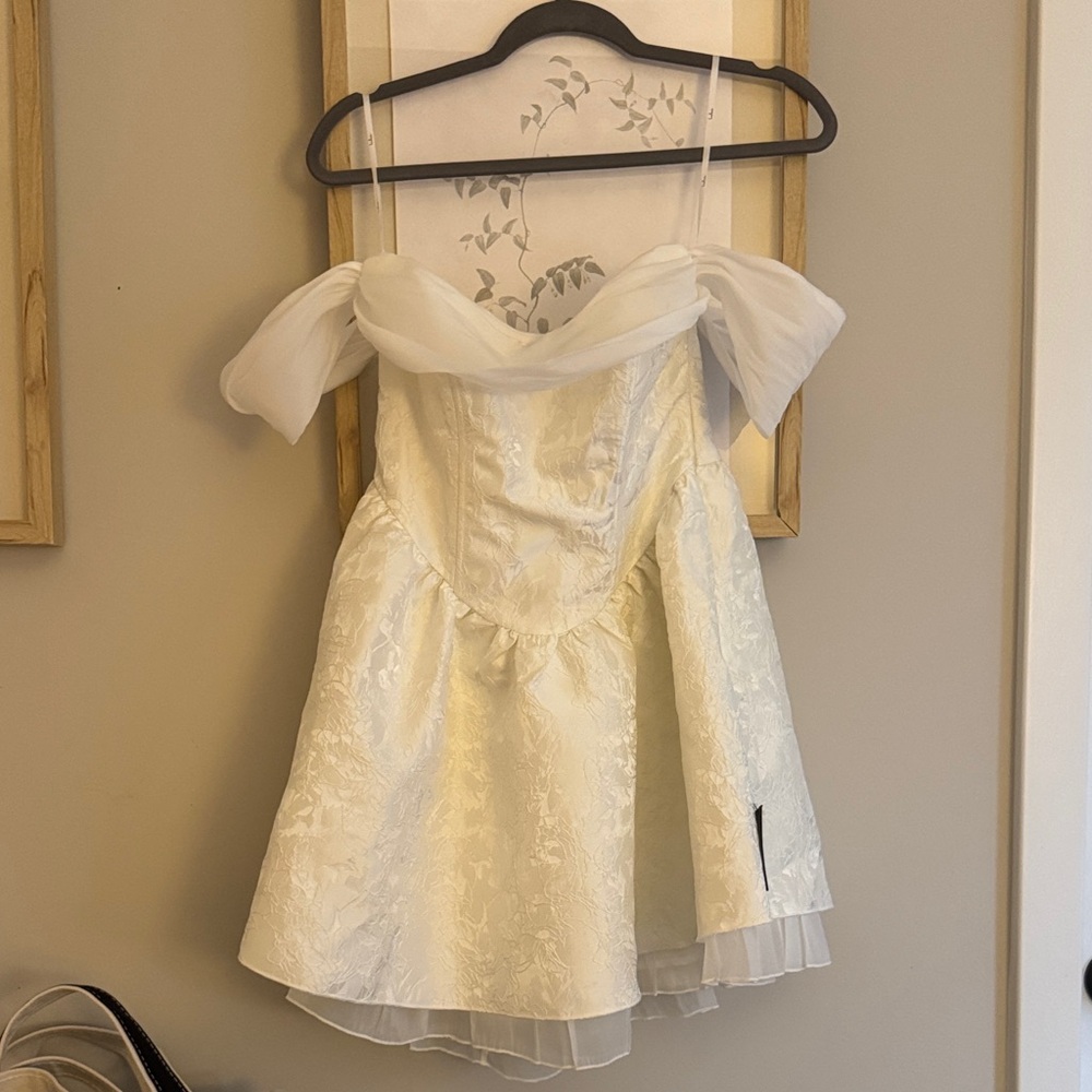 Lulus White Mini Bridal Event Dress